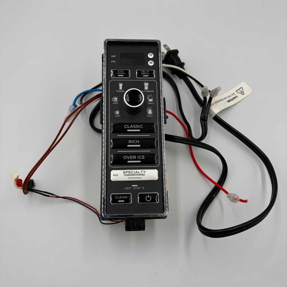 Ninja Control Panel CM401 Specialty Coffee Maker Replacement Part Black